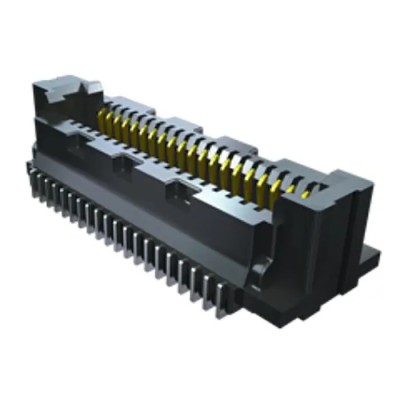 Samtec Straight Surface PCB Socket 100-Contact, 2 Row, 0.5 mm Pitch, 1.6 A Current, Liquid Crystal SS5-50-3.00-L-D-K-TR