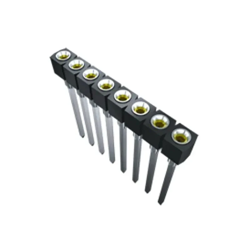 Samtec SS Series Straight Through Hole PCB Socket 2-Contact 1 Row 2.54 mm Pitch Solder Mount SS-102-TT-2