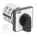 RS PRO 2 Position 90 ° Knob Actuator Rotary Cam Switch 20A 690V 3-Phase 4-Pole Panel Mount 208-3930