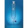 Dropping Funnels Cylindrical, With Screw Type PTFE Needle Value Stopcock And Interchangeable Stopper, Plain Stem