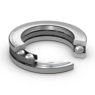 SKF Thrust Ball Bearing 5 mm Inside Diameter 12 mm Outside Diameter 4 mm Race Width Sheet Metal Cage BA 5