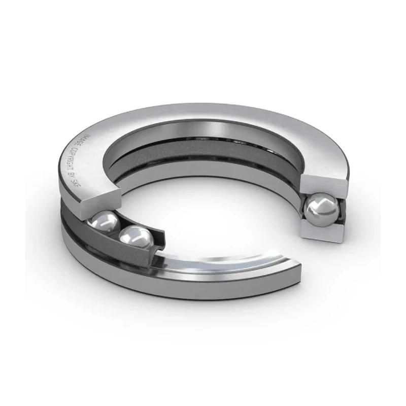 SKF Thrust Ball Bearing 5 mm Inside Diameter 12 mm Outside Diameter 4 mm Race Width Sheet Metal Cage BA 5
