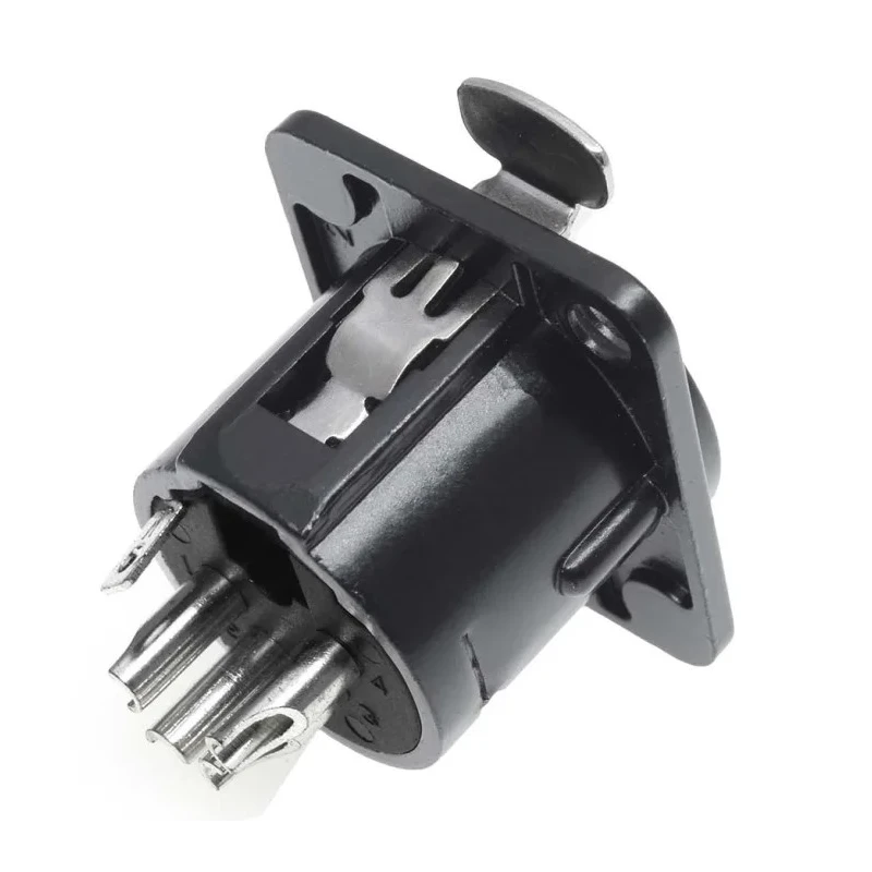 RS PRO Panel XLR Connector, Straight Orientation, 50V, 7.5A, 4 Contacts, Female, Silver Plating 208-5197