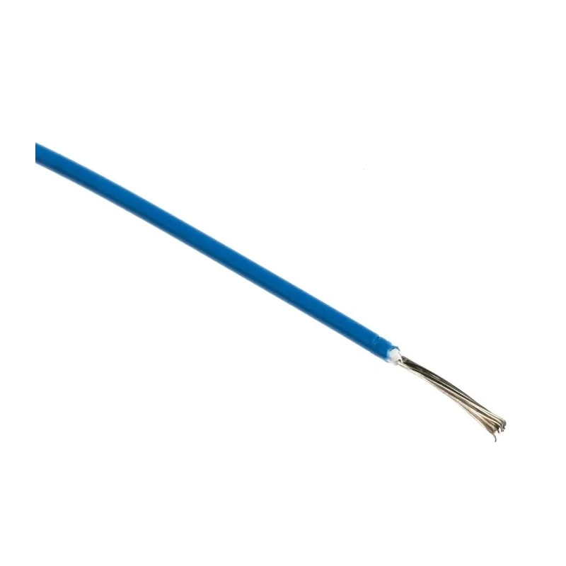 TE Connectivity FlexLite Series Blue Hook Up Wire, 23 AWG, 19 x 0.12 mm Core Strands, 100 m Length FLT0111-0.25-6