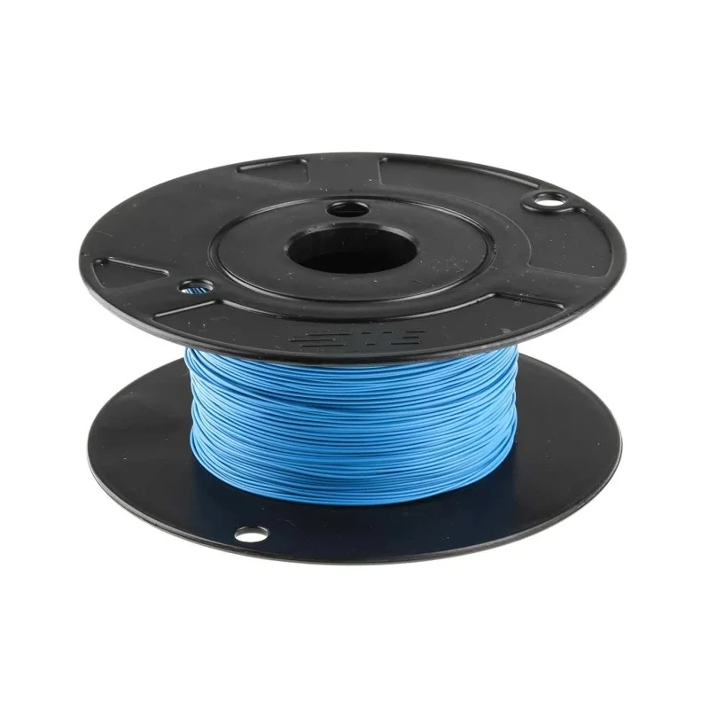 TE Connectivity FlexLite Series Blue Hook Up Wire, 23 AWG, 19 x 0.12 mm Core Strands, 100 m Length FLT0111-0.25-6