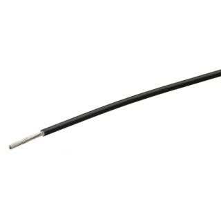 TE Connectivity FlexLite Series Black Equipment Wire, 18 AWG, 19/0.23 mm Core Strands, 100 m Length, 600V FLT0111-0.75-0