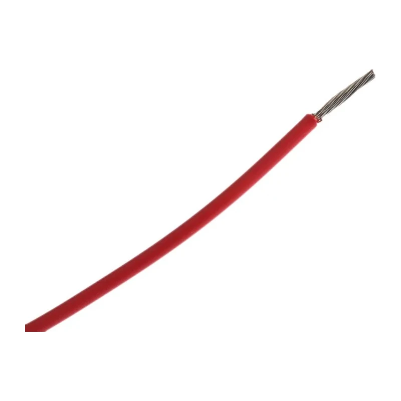 TE Connectivity FlexLite Series Red Equipment Wire 17 AWG 600V 125°C Polyolefin 100 m FLT0111-1.00-2
