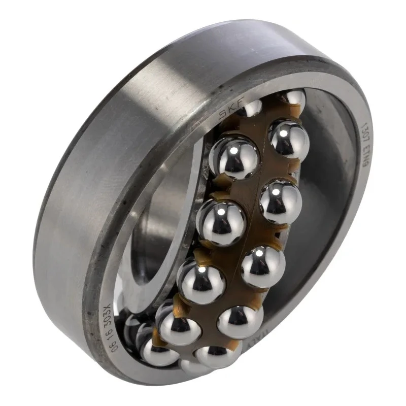 SKF Self-Aligning Ball Bearing 35 mm Inside Diameter 80 mm Outside Diameter 21 mm Race Width 2 Row Open Type Cage 1307 ETN9
