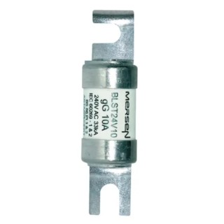Mersen 10A Offset Tag Fuse 9.4 x 47 mm IEC 60269 gG F Type BLST24V10 G1065688 / BLST24V10