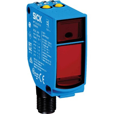 SICK Background Suppression Photoelectric Sensor Rectangular, 50 mm to 1.8 m Detection Range, PNP/NPN Output, , Laser IP67