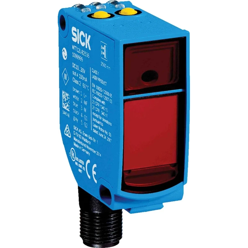 SICK Background Suppression Photoelectric Sensor Rectangular, 50 mm to 1.8 m Detection Range, PNP/NPN Output, , Laser IP67