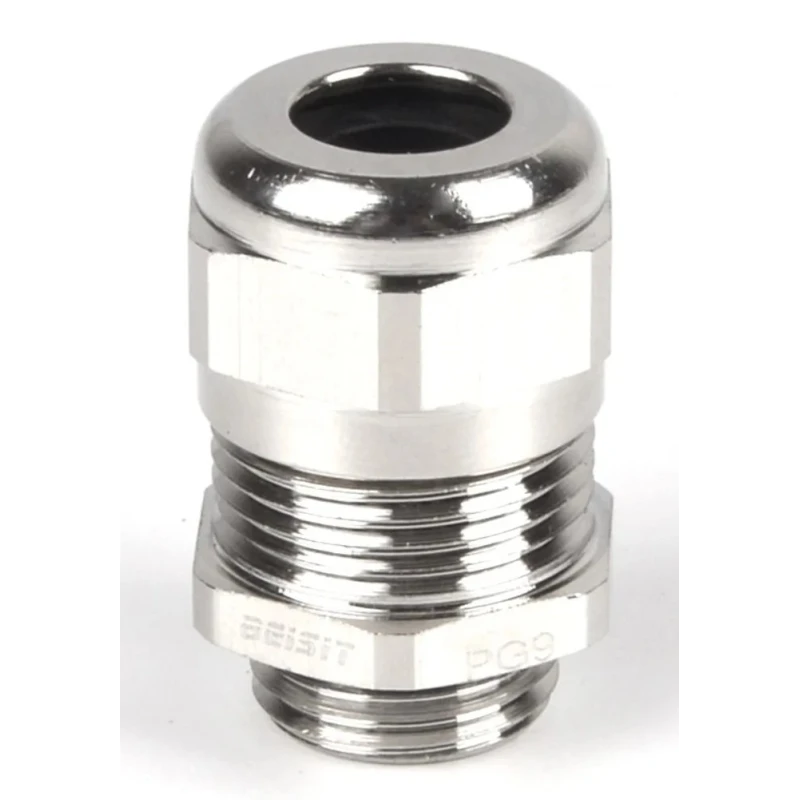 RS PRO Metallic Nickel Plated Brass Cable Gland M16 Thread for 4 mm to 8 mm Cable Diameter IP68 210-0595