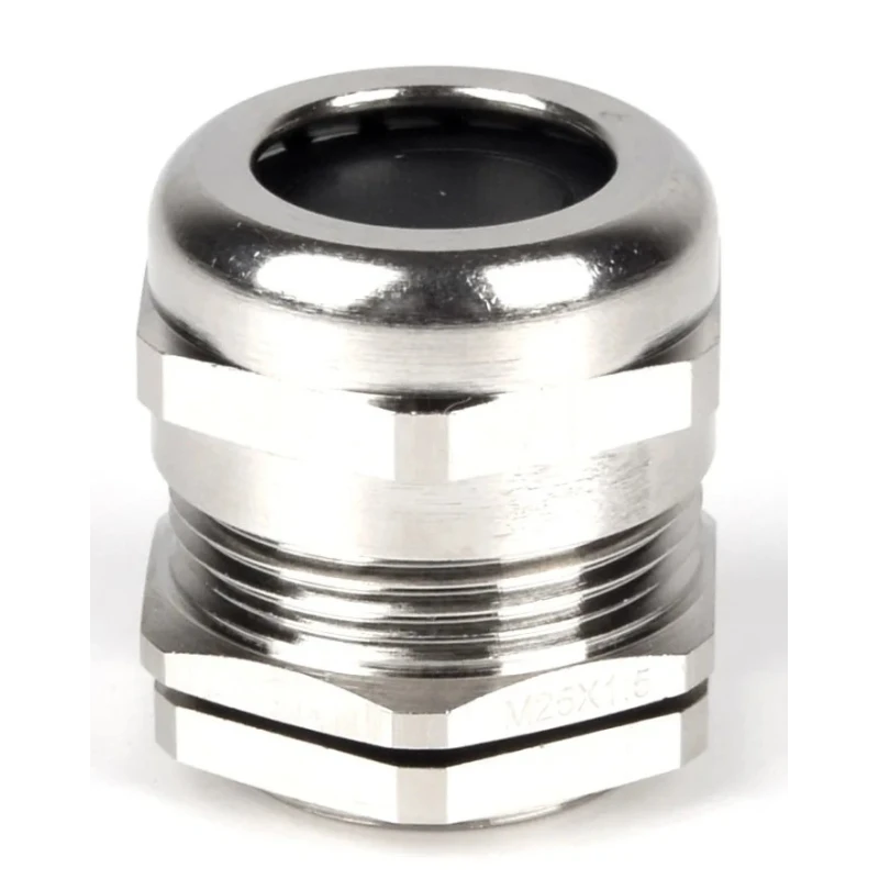 RS PRO Metallic Nickel Plated Brass Cable Gland M25 Thread, 9 mm Min. Cable Diameter, 16 mm Max. Cable Diameter 210-0602