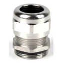 RS PRO Metallic Nickel Plated Brass Cable Gland M32 Thread, 13 mm Min. Cable Diameter, 20 mm Max., IP68 210-0610