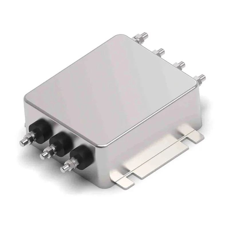 TE Connectivity EMI Filter 3-Phase 20A 440V AC 50Hz 60Hz Chassis Mount Threaded Bolt 25KEBS6AFPD