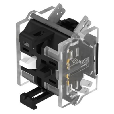 EAO Push Button Contact Block, 500V Voltage, 6A Current Rating, Plug-In Terminal, Series 704.915.2 Model 704.915.2