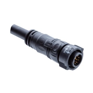 Amphenol Industrial Male 4 Way X Lock C Size Sensor Actuator Cable 1 m CB-04AFMM-QL8D01