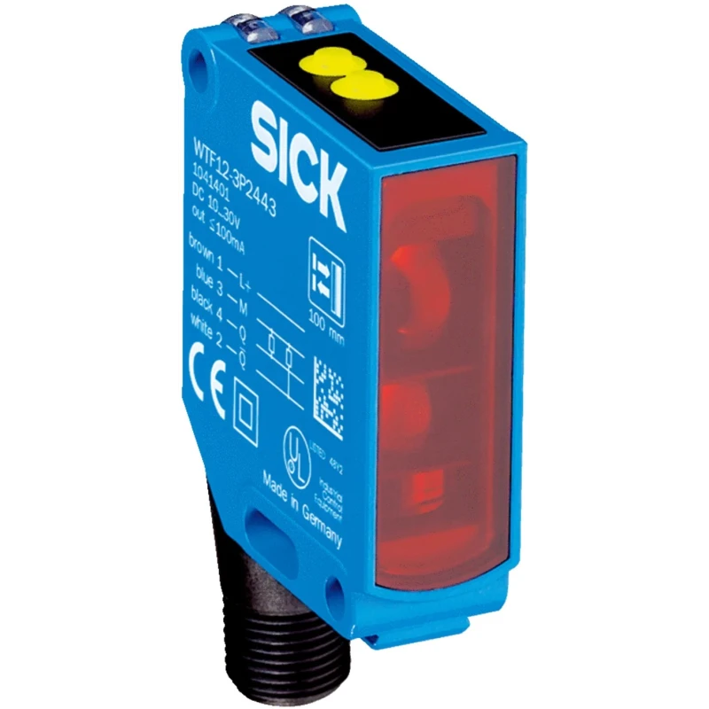 SICK Foreground Suppression Photoelectric Block Sensor PNP Output, 30 mm to 175 mm Detection Range, IP66/IP67 WTF12-3P2433