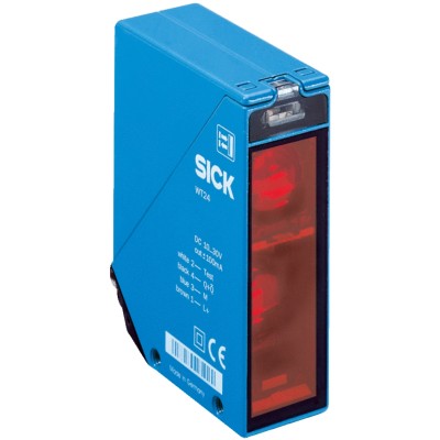 SICK Background Suppression Photoelectric Sensor, Block Sensor, 100 mm to 2.5 m Detection Range, NPN/PNP Output, 30V IP69K