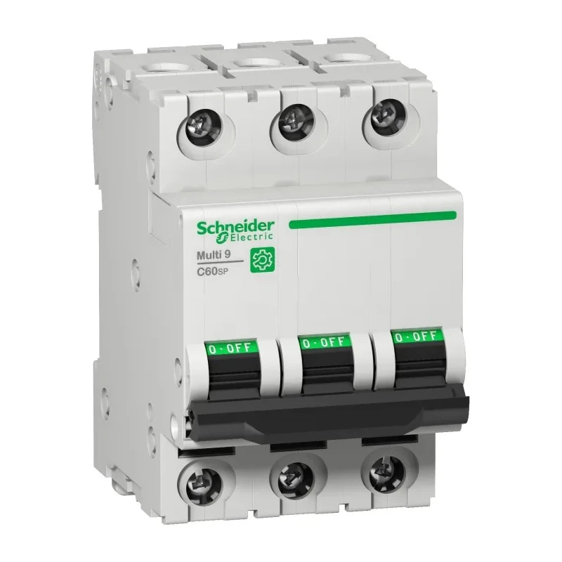 Schneider Electric Multi9 Miniature Circuit Breaker, 3-Pole, 40A, Type D, 440V AC, 15 kA Breaking Capacity 