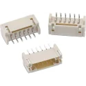 Wurth Elektronik WR-WTB Series Right Angle Surface PCB Header, 7 Contacts, 2 mm Pitch, 1 Row, Shrouded 620107131822