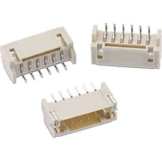 Wurth Elektronik WR-WTB Series Right Angle Surface PCB Header, 7 Contacts, 2 mm Pitch, 1 Row, Shrouded 620107131822