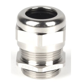 RS PRO Metallic Nickel Plated Brass Cable Gland M25 Thread 9 mm Min. 16 mm Max. IP68 211-6799