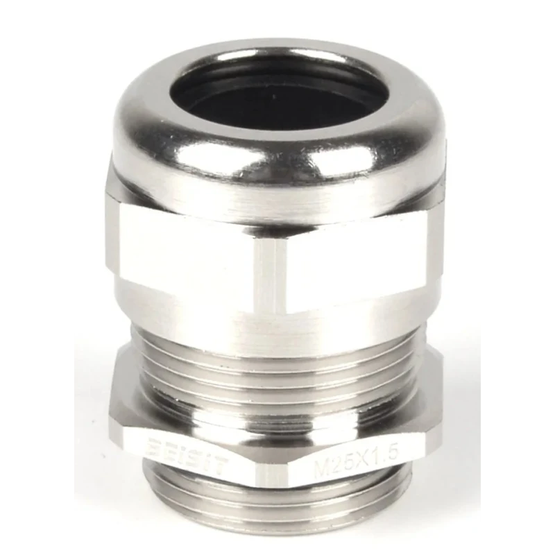 RS PRO Metallic Nickel Plated Brass Cable Gland M25 Thread 9 mm Min. 16 mm Max. IP68 211-6799