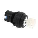 Idec 3-Position Key Switch Head Spring Return 22 mm Cutout HW1K-33D