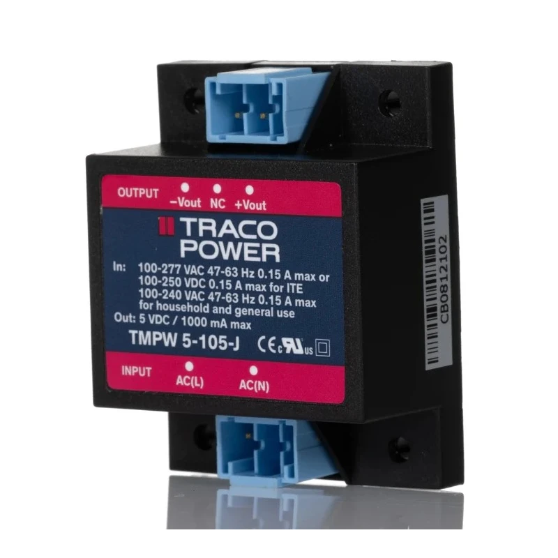TRACOPOWER TMPW 5-105-J Switching Power Supply 2 Output 5V dc 5W 90-305V AC Chassis Mount TMPW 5-105-J