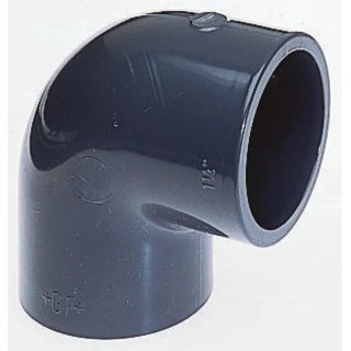 Georg Fischer 90° Push-in Elbow Plastic Pipe Fitting 3/8 in 25mm PVC-U 721101105