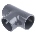 Georg Fischer Plastic Pipe Fitting 90° Push-in Equal Tee 2 in 721201111