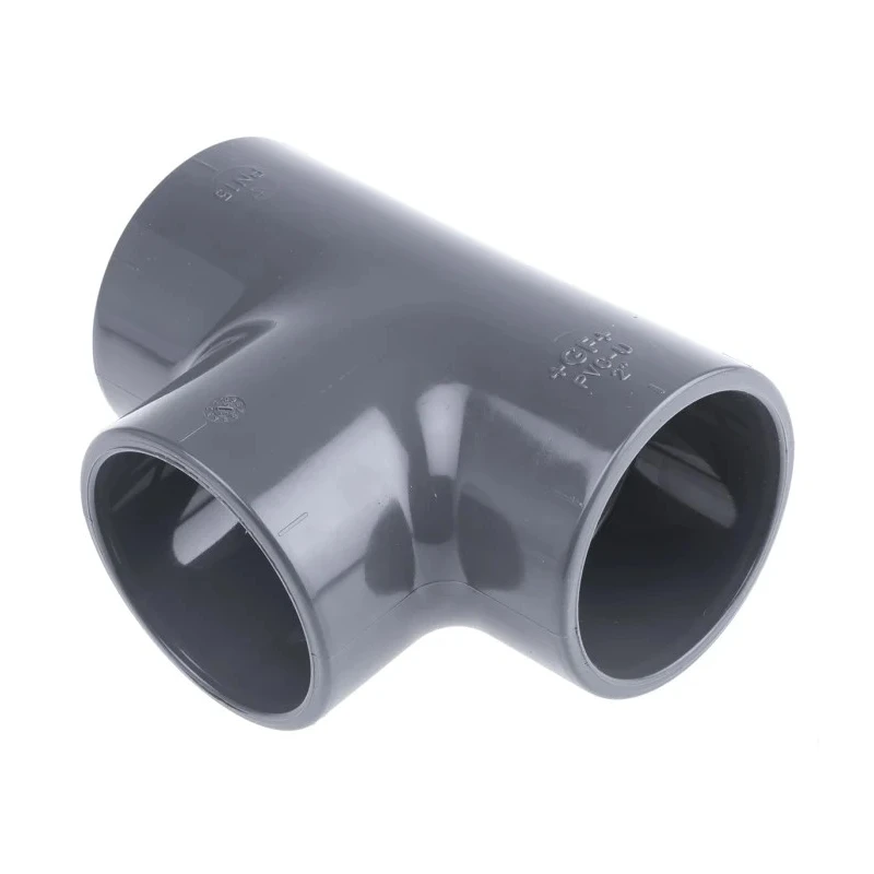 Georg Fischer Plastic Pipe Fitting 90° Push-in Equal Tee 2 in 721201111