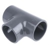 Georg Fischer Plastic Pipe Fitting 90° Push-in Equal Tee 2 in 721201111