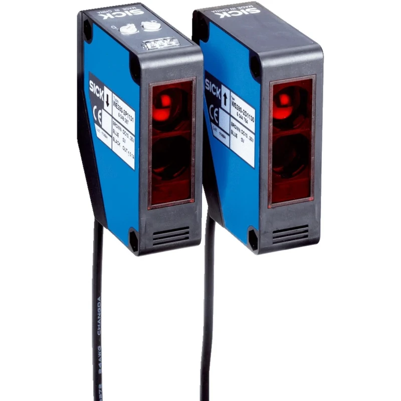 SICK Through Beam Photoelectric Sensor Block Style 0 to 60 m Detection Range NPN Output 30V DC Maximum Voltage WSE280-2N1131