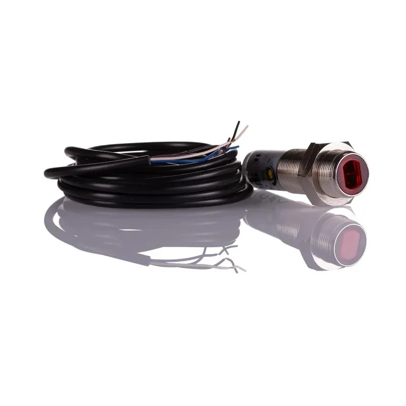 SICK Energetic Barrel Photoelectric Sensor PNP Output IP67 Nickel Plated 1 mm to 500 mm Detection Range VTE180-2P41142