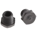 Georg Fischer Plastic Pipe Fitting Straight Threaded G Plug 1/2 in Female PVC-U 25mm Length 721961906