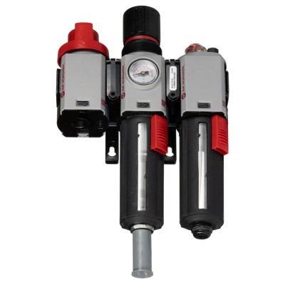 Norgren 1/4 in G Filter Regulator Lubricator, Automatic Drain, 40 μm Filtration Size, Integrated Pressure Gauge BL82-201G