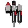 Norgren 1/4 in G Filter Regulator Lubricator, Automatic Drain, 40 μm Filtration Size, Integrated Pressure Gauge BL82-201G