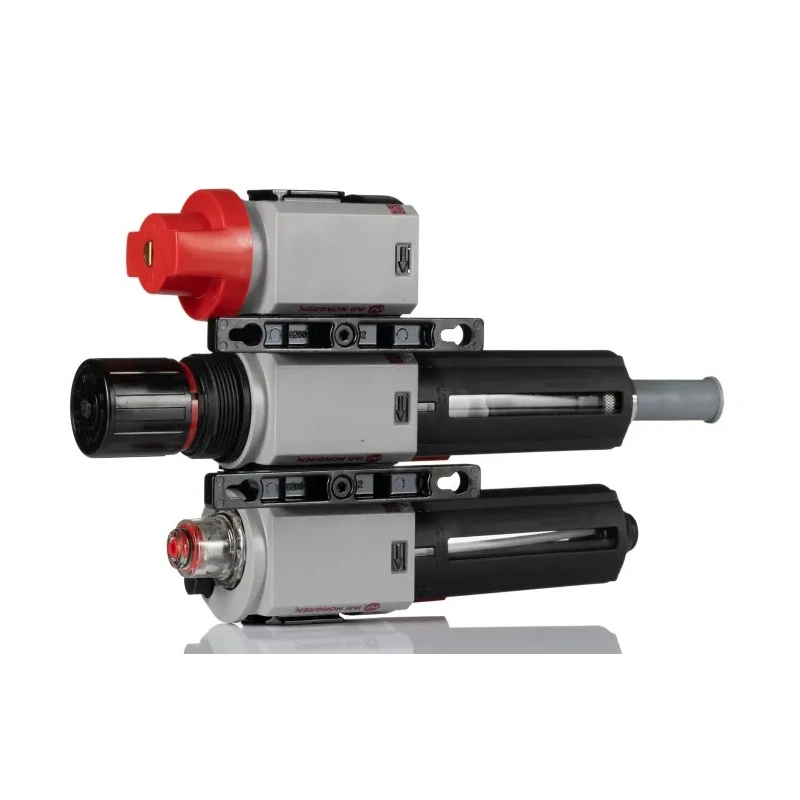 Norgren 1/4 in G Filter Regulator Lubricator, Automatic Drain, 40 μm Filtration Size, Integrated Pressure Gauge BL82-201G