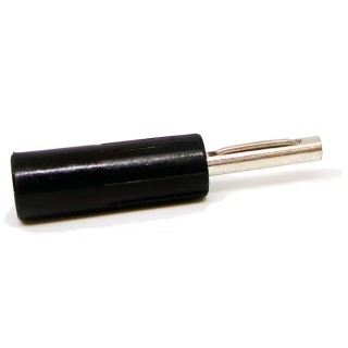 RS Pro Black 4 mm Male Banana Connector, Nickel Plated, 50V, 16A 212-1255