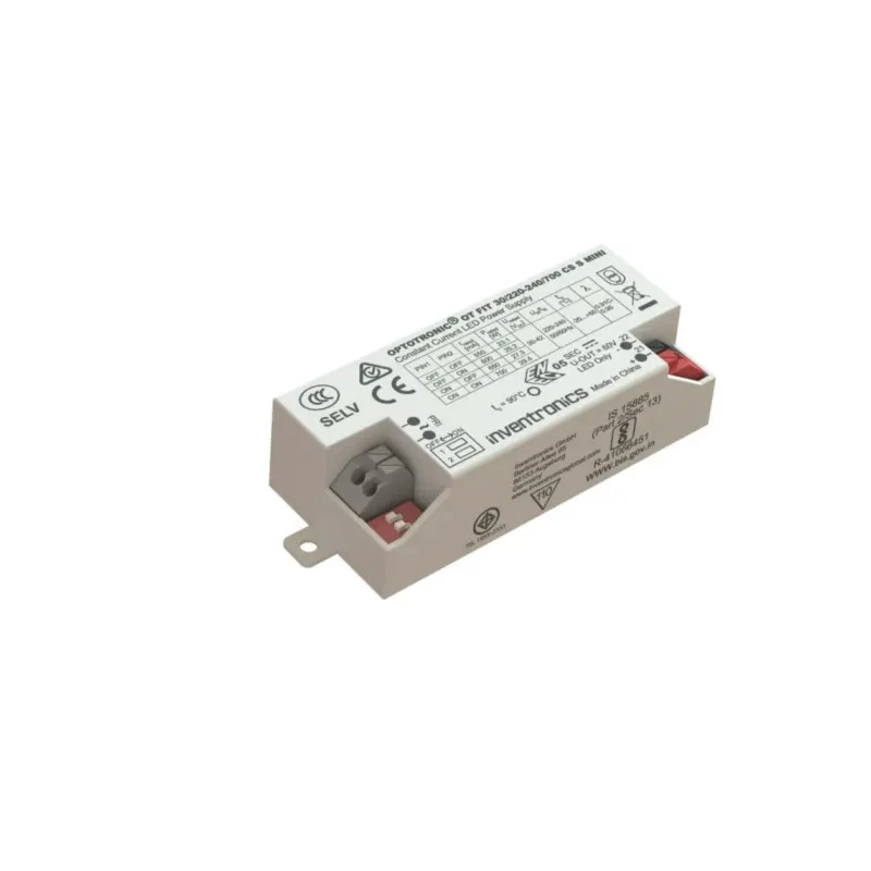 Inventronics IP20 1 Output Constant Current Non-Dimmable LED Driver 42V, 30W, 700mA 