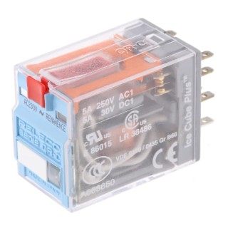 Releco Power Relay 230V AC Coil 5A Switching Current DPDT Model C9R21N230A