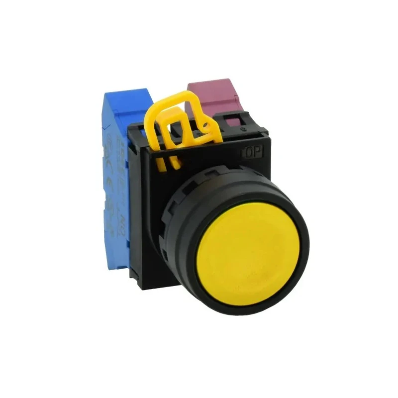 Idec YW1B Series Black Maintained Push Button Head 22 mm Cutout IP67 IP69K 