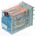 Releco Power Relay, 24V AC Coil, 5A Switching Current, DPDT Contact Configuration C9-R21 / AC 24 V