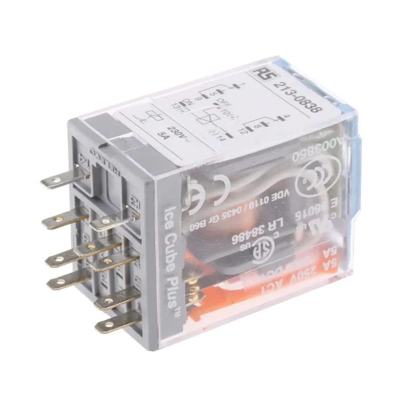 Releco Power Relay 230V AC Coil 5A Switching Current DPDT Model C9R21N230A