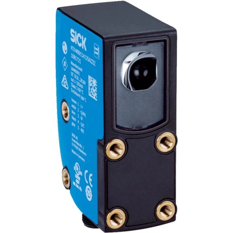SICK Contrast Sensor RGB LED 13 mm, Push Pull Output, 100 mA IO-Link Interface, IP67, 30V DC KTX-WB9214125AZZZZ