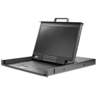 StarTech.com 1 Port 1 Display USB VGA Console with Full Keyboard and Trackpad 1920 x 1080 Pixel RKCONS17HD