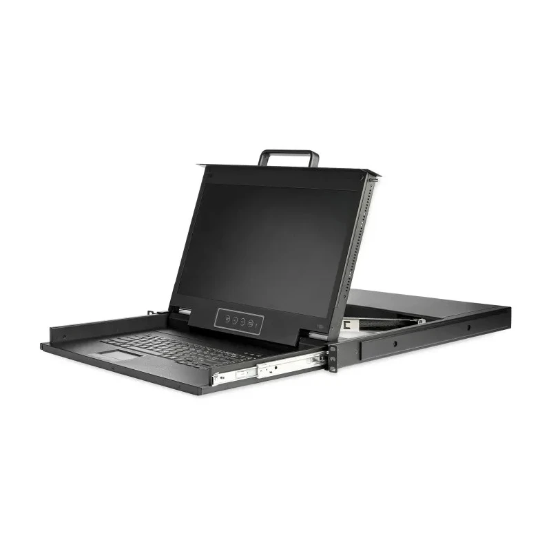StarTech.com 1 Port 1 Display USB VGA Console with Full Keyboard and Trackpad 1920 x 1080 Pixel RKCONS17HD