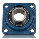 SKF 4 Hole Cylindrical Flange Bearing Unit Cast Iron, 25 mm Inside Diameter, Eccentric Locking Collar, 95 mm Length FY 25 FM